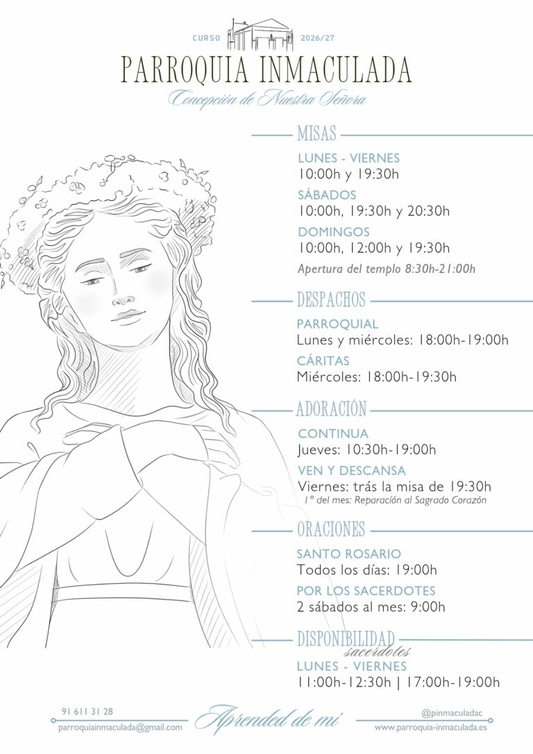 Horarios curso 2026/27